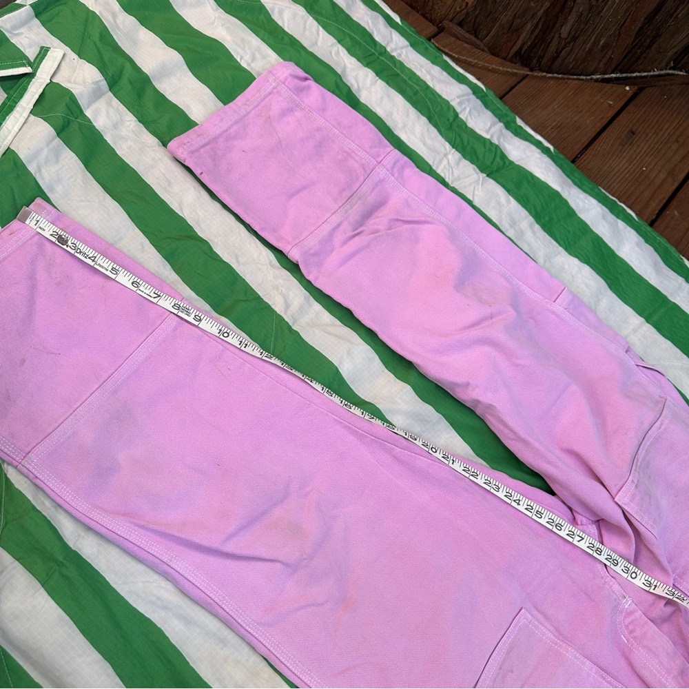 BIG BUD PRESS bubblegum pink carpenter denim pants jeans - Picture 13 of 14